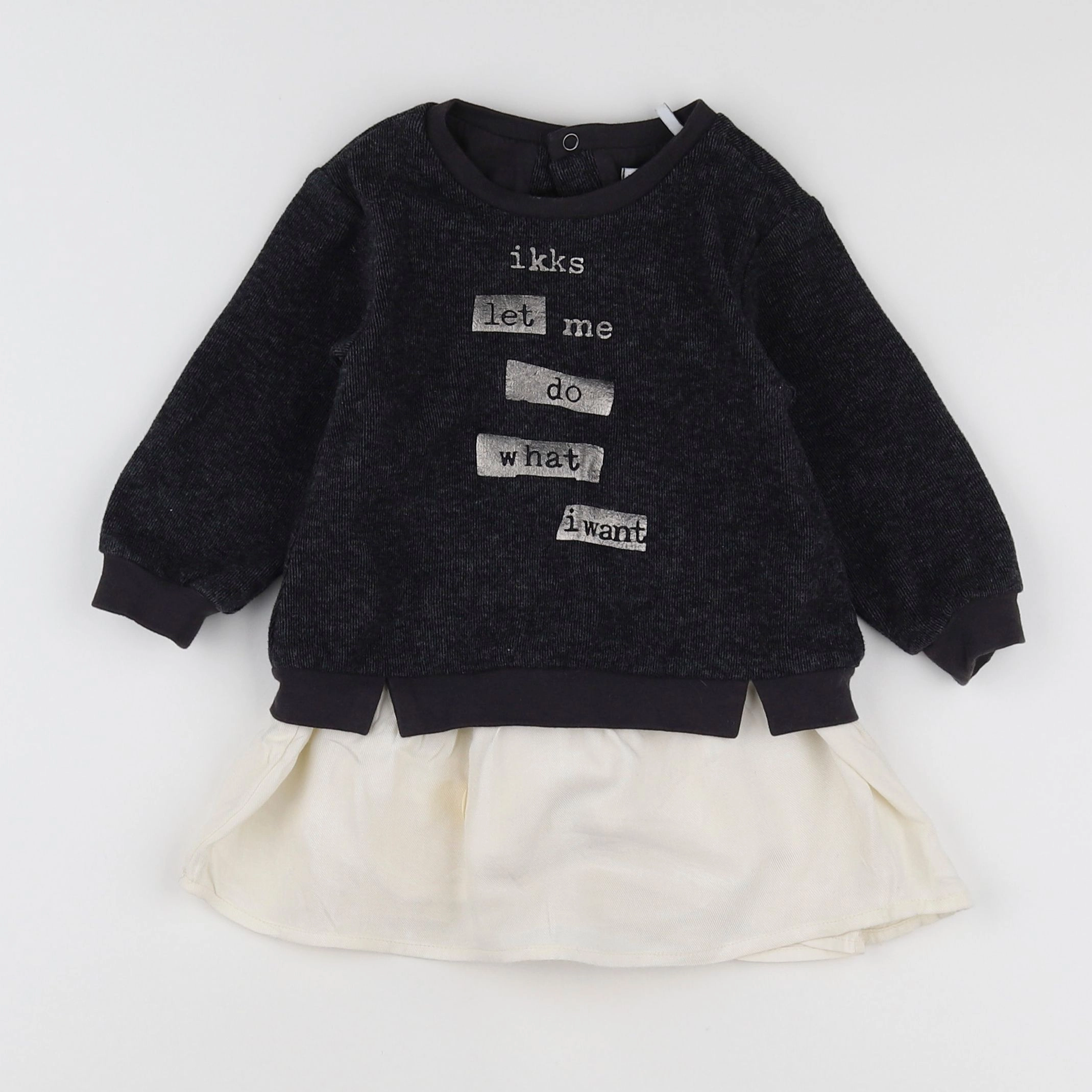 IKKS - robe gris - 18 mois